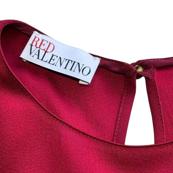 Red Valentino Ruffle Blouse Small - Picture 8 of 16